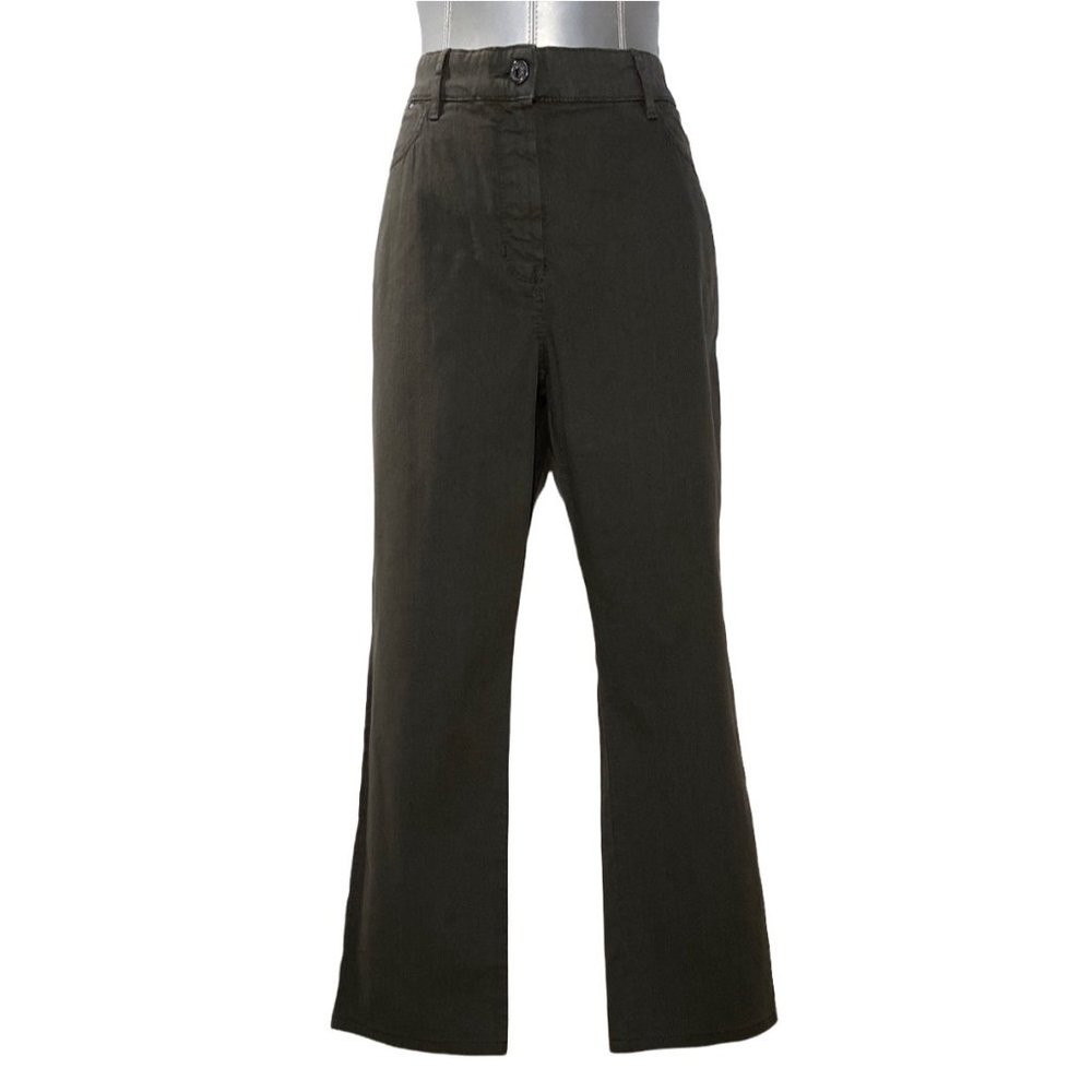 Womens Jeans Size 42 (US 16) US Dark Gray Straight Leg Pockets Basler Collection